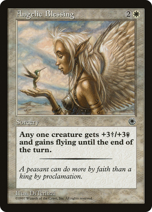 Angelic Blessing (POR-002) - Portal - Premium MTG Single from Wizards of the Coast - Just $0.08! Shop now at Game Crave Tournament Store