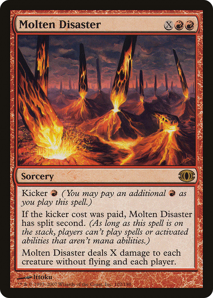 Molten Disaster (FUT-102) - Future Sight Foil - Premium MTG Single from Wizards of the Coast - Just $0.99! Shop now at Game Crave Tournament Store