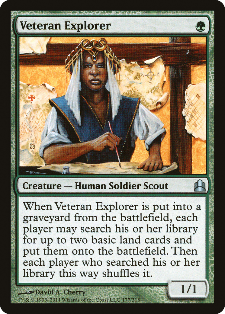 Veteran Explorer (CMD-177) - Commander 2011 - Premium MTG Single from Wizards of the Coast - Just $0.08! Shop now at Game Crave Tournament Store