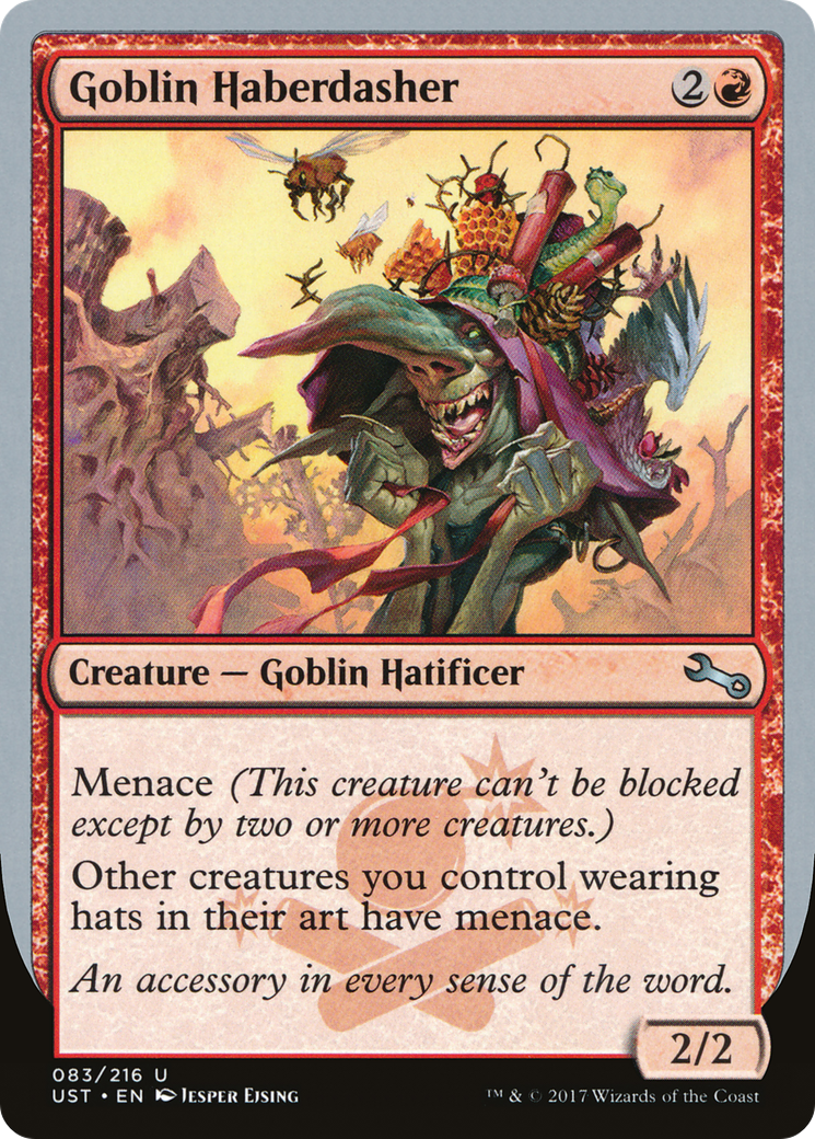 Goblin Haberdasher (UST-083) - Unstable - Premium MTG Single from Wizards of the Coast - Just $0.08! Shop now at Game Crave Tournament Store