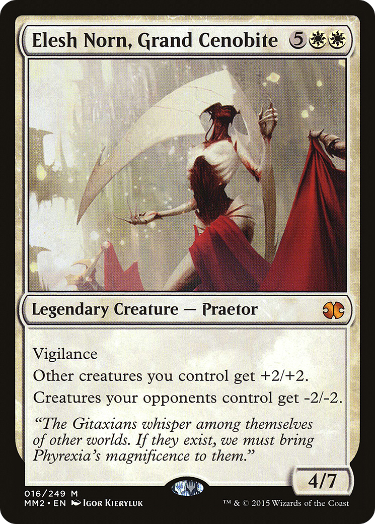 Elesh Norn, Grand Cenobite (MM2-016) - Modern Masters 2015 - Premium MTG Single from Wizards of the Coast - Just $4.28! Shop now at Game Crave Tournament Store