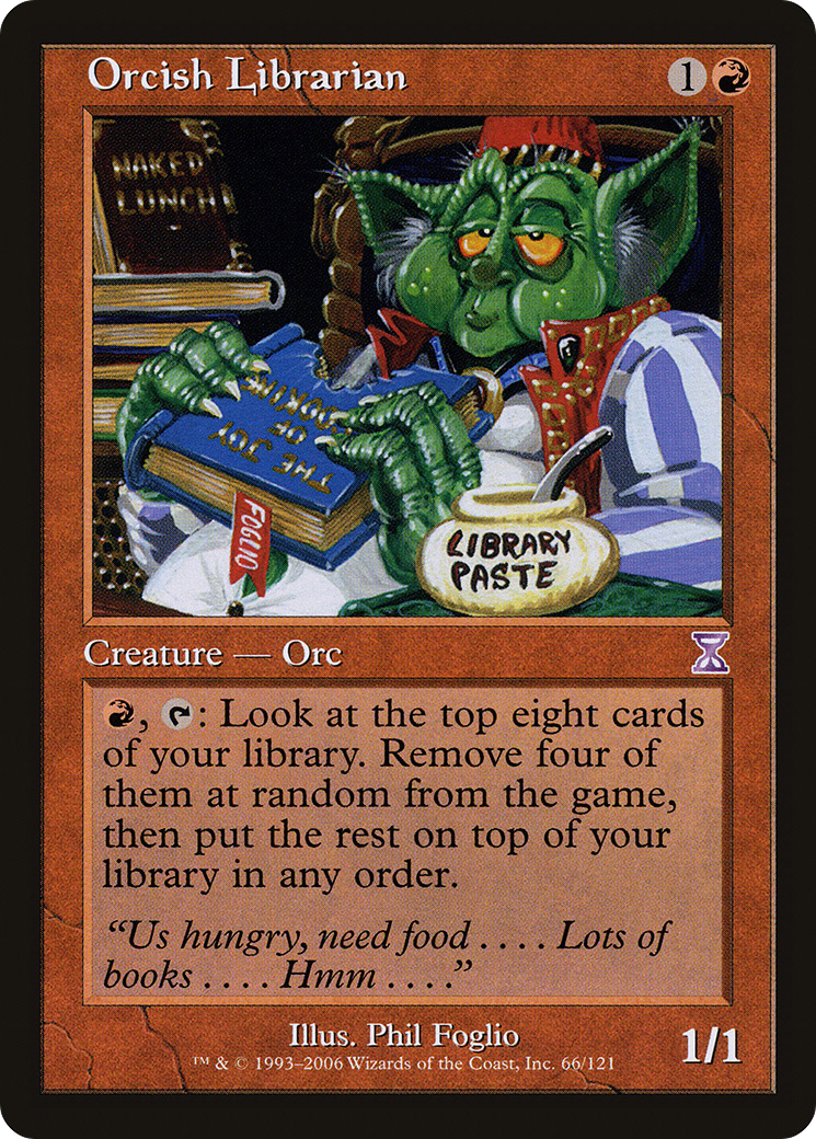 Orcish Librarian (TSB-066) - Time Spiral Timeshifted Foil - Premium MTG Single from Wizards of the Coast - Just $1.29! Shop now at Game Crave Tournament Store