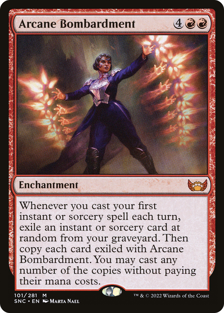 Arcane Bombardment (SNC-101) - Streets of New Capenna - Premium MTG Single from Wizards of the Coast - Just $1.12! Shop now at Game Crave Tournament Store