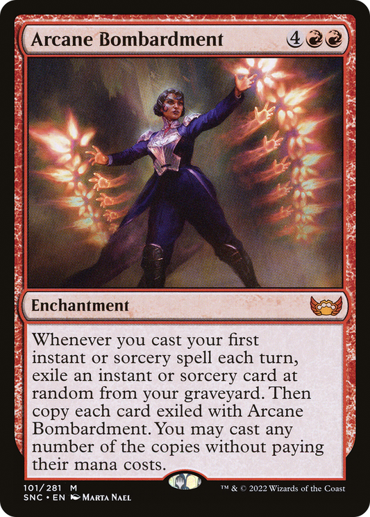 Arcane Bombardment (SNC-101) - Streets of New Capenna Foil - Premium MTG Single from Wizards of the Coast - Just $0.85! Shop now at Game Crave Tournament Store