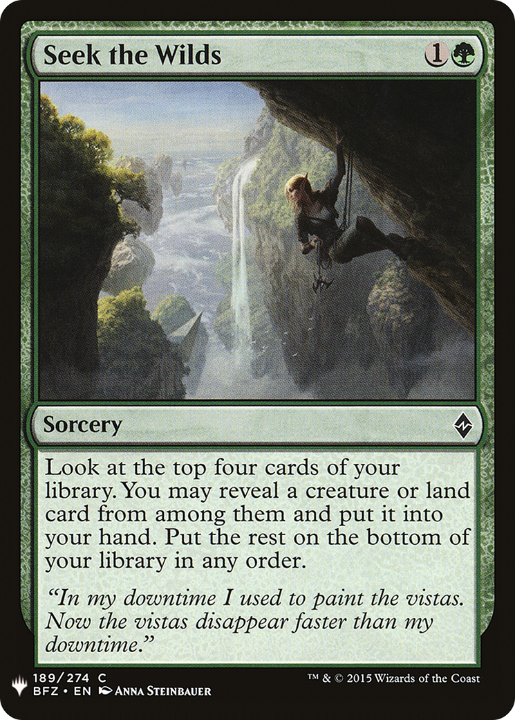 Seek the Wilds (MB1-1329) - Mystery Booster - Premium MTG Single from Wizards of the Coast - Just $0.08! Shop now at Game Crave Tournament Store