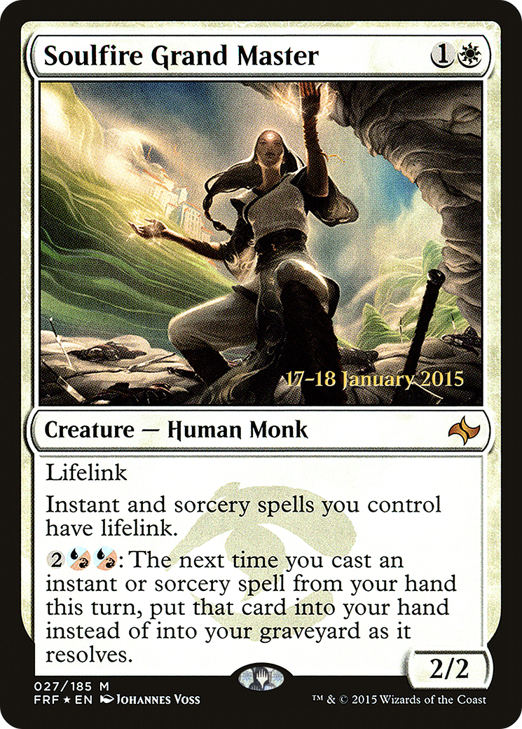 Soulfire Grand Master (PFRF-27S) - Fate Reforged Promos Foil - Premium MTG Single from Wizards of the Coast - Just $1.21! Shop now at Game Crave Tournament Store