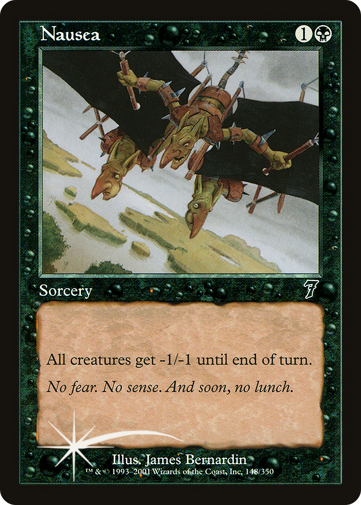 Nausea (7ED-148★) - Seventh Edition Foil - Premium MTG Single from Wizards of the Coast - Just $1.57! Shop now at Game Crave Tournament Store