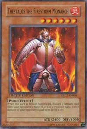 Thestalos the Firestorm Monarch (GLD2-EN008) - Gold Series 2009 Limited - Premium Yugioh Single from Konami - Just $0.54! Shop now at Game Crave Tournament Store