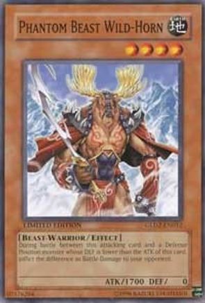Phantom Beast Wild-Horn (GLD2-EN012) - Gold Series 2009 Limited - Premium Yugioh Single from Konami - Just $0.25! Shop now at Game Crave Tournament Store