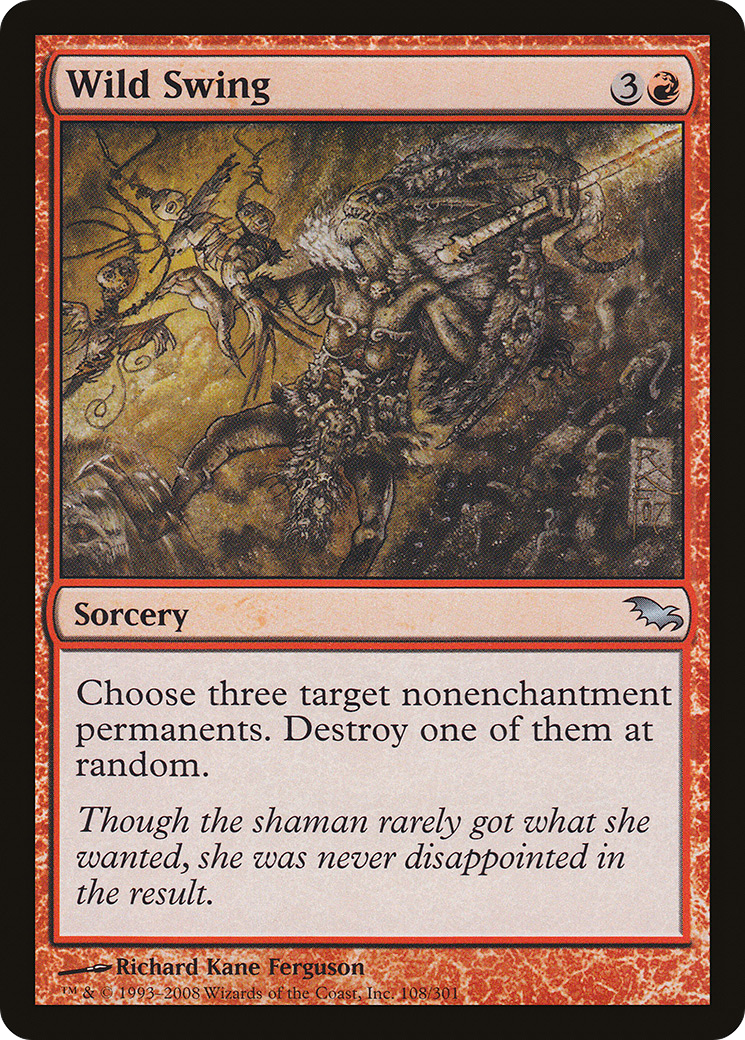 Wild Swing (SHM-108) - Shadowmoor - Premium MTG Single from Wizards of the Coast - Just $0.08! Shop now at Game Crave Tournament Store