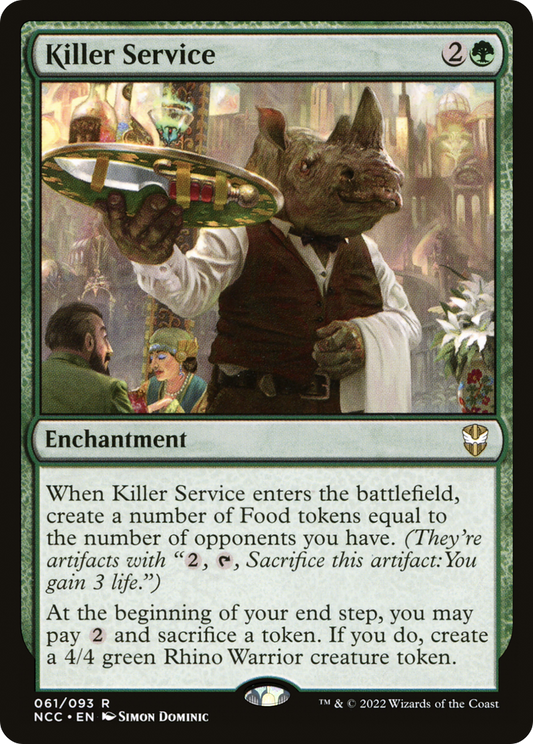 Killer Service (NCC-061) - New Capenna Commander - Premium MTG Single from Wizards of the Coast - Just $0.25! Shop now at Game Crave Tournament Store