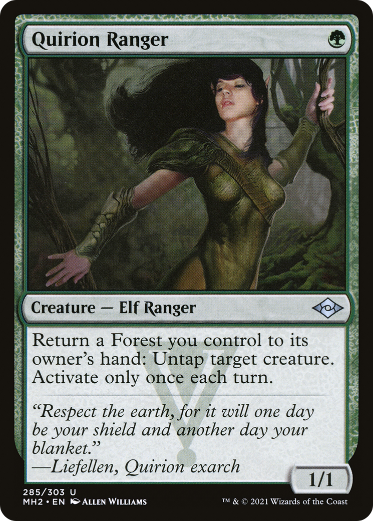 Quirion Ranger (MH2-285) - Modern Horizons 2 - Premium MTG Single from Wizards of the Coast - Just $0.14! Shop now at Game Crave Tournament Store