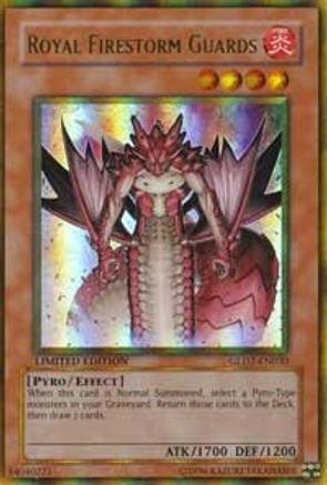 Royal Firestorm Guards (GLD2-EN030) - Gold Series 2009 Limited - Premium Yugioh Single from Konami - Just $1.13! Shop now at Game Crave Tournament Store