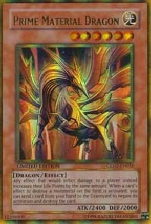 Prime Material Dragon (GLD2-EN032) - Gold Series 2009 Limited - Premium Yugioh Single from Konami - Just $0.98! Shop now at Game Crave Tournament Store