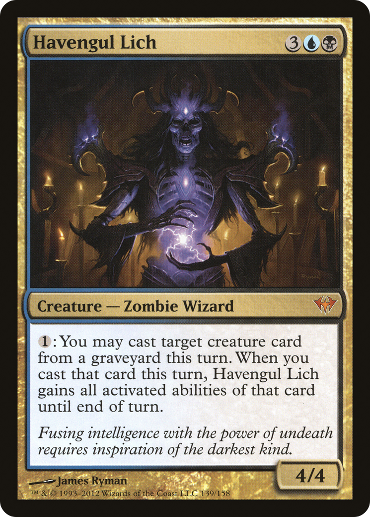 Havengul Lich (DKA-139) - Dark Ascension - Premium MTG Single from Wizards of the Coast - Just $0.31! Shop now at Game Crave Tournament Store