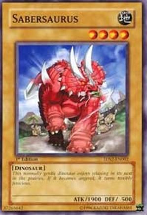 Sabersaurus (5DS2-EN002) - 5D's Starter Deck 2009 Unlimited - Premium Yugioh Single from Konami - Just $0.25! Shop now at Game Crave Tournament Store