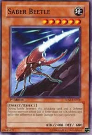 Saber Beetle (5DS2-EN012) - 5D's Starter Deck 2009 Unlimited - Premium Yugioh Single from Konami - Just $0.80! Shop now at Game Crave Tournament Store