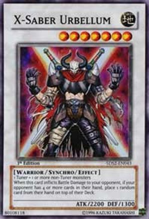 X-Saber Urbellum (5DS2-EN043) - 5D's Starter Deck 2009 Unlimited - Premium Yugioh Single from Konami - Just $0.94! Shop now at Game Crave Tournament Store