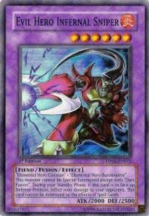 Evil Hero Infernal Sniper (DP06-EN012) - Duelist Pack 6: Jaden Yuki 3 1st Edition - Premium Yugioh Single from Konami - Just $0.56! Shop now at Game Crave Tournament Store