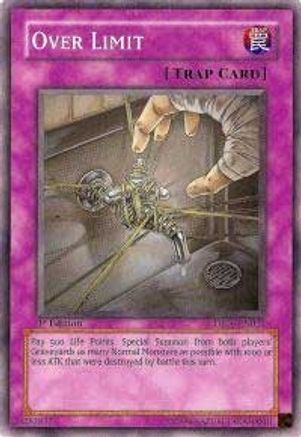 Over Limit (DP06-EN024) - Duelist Pack 6: Jaden Yuki 3 Unlimited - Premium Yugioh Single from Konami - Just $0.08! Shop now at Game Crave Tournament Store