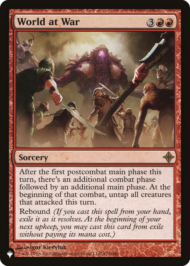 World at War (PLIST-923) - The List - Premium MTG Single from Wizards of the Coast - Just $6.41! Shop now at Game Crave Tournament Store