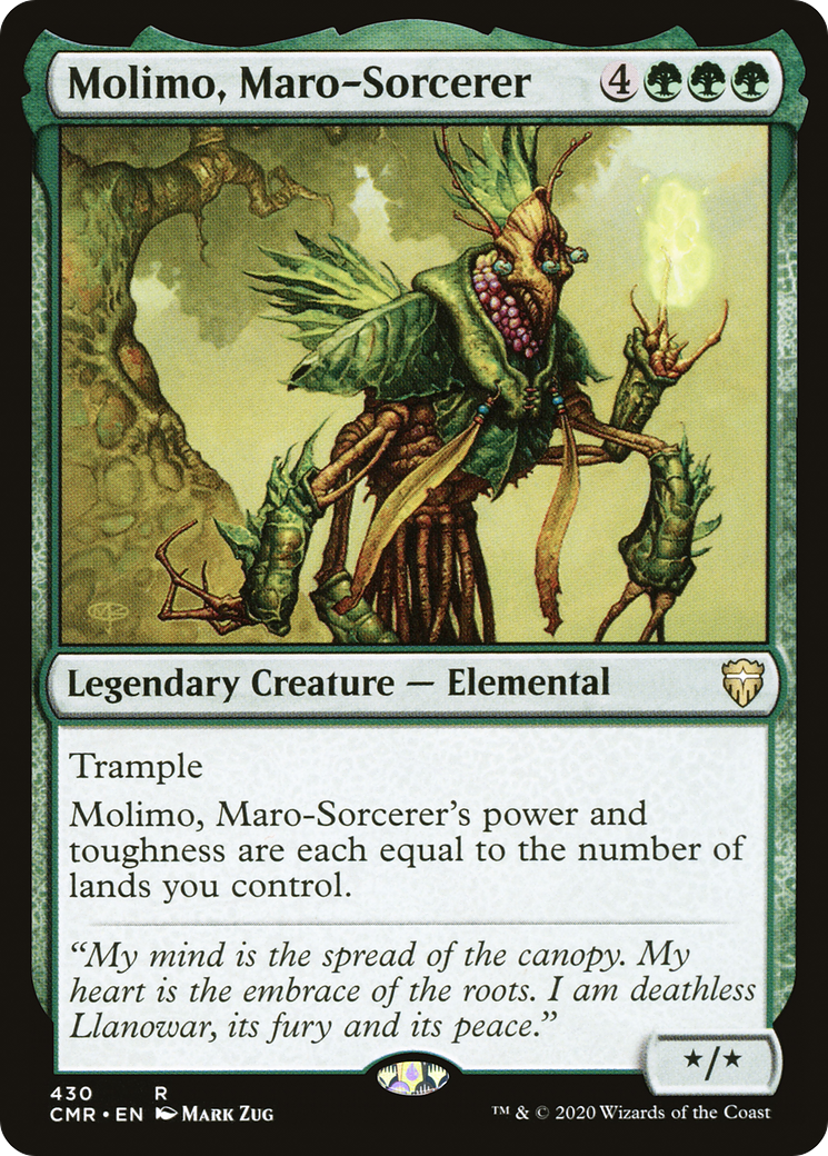 Molimo, Maro-Sorcerer (CMR-430) - Commander Legends - Premium MTG Single from Wizards of the Coast - Just $0.08! Shop now at Game Crave Tournament Store