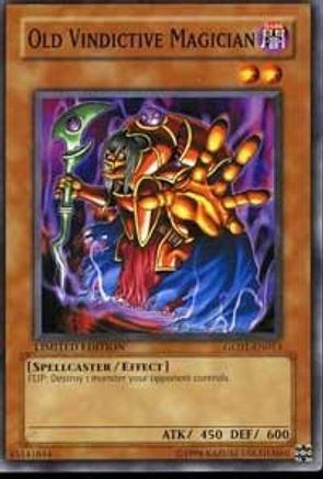Old Vindictive Magician (GLD1-EN013) - Gold Series 2008 Limited - Premium Yugioh Single from Konami - Just $0.40! Shop now at Game Crave Tournament Store