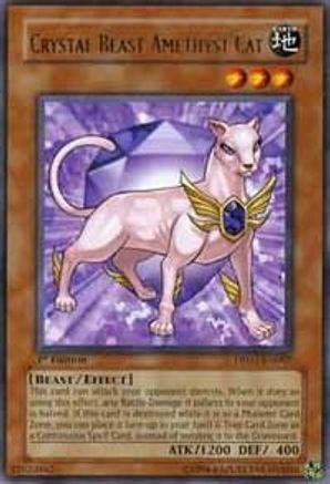 Crystal Beast Amethyst Cat (DP07-EN002) - Duelist Pack 7: Jesse Anderson 1st Edition - Premium Yugioh Single from Konami - Just $0.25! Shop now at Game Crave Tournament Store