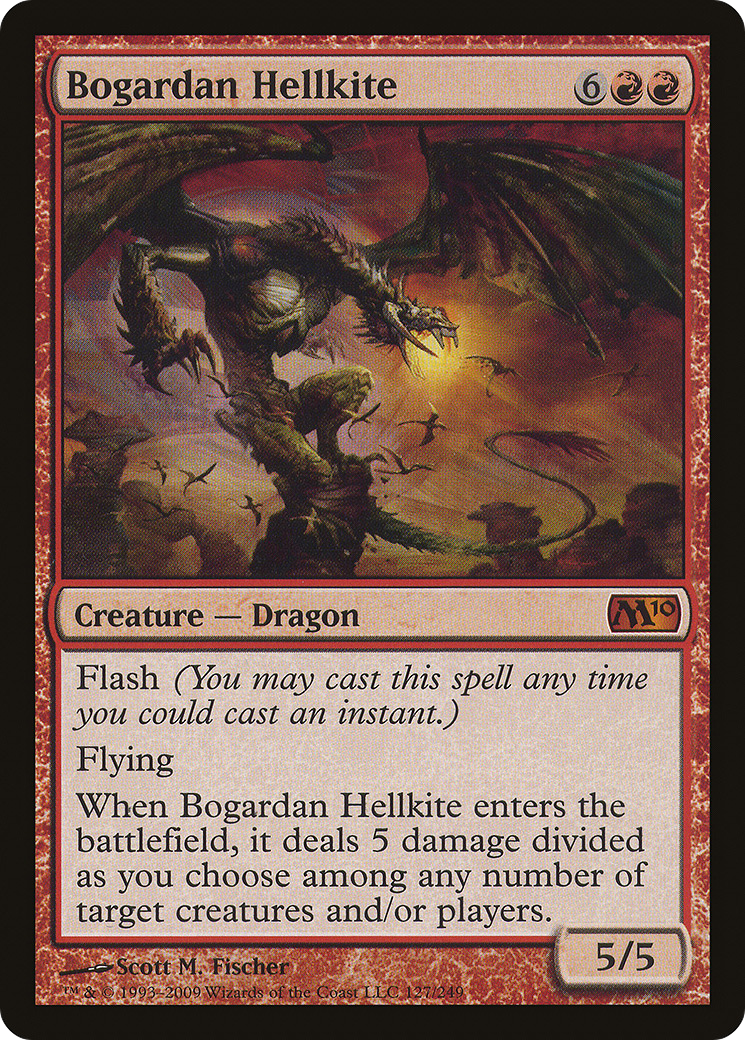 Bogardan Hellkite (M10-127) - Magic 2010 - Premium MTG Single from Wizards of the Coast - Just $0.13! Shop now at Game Crave Tournament Store