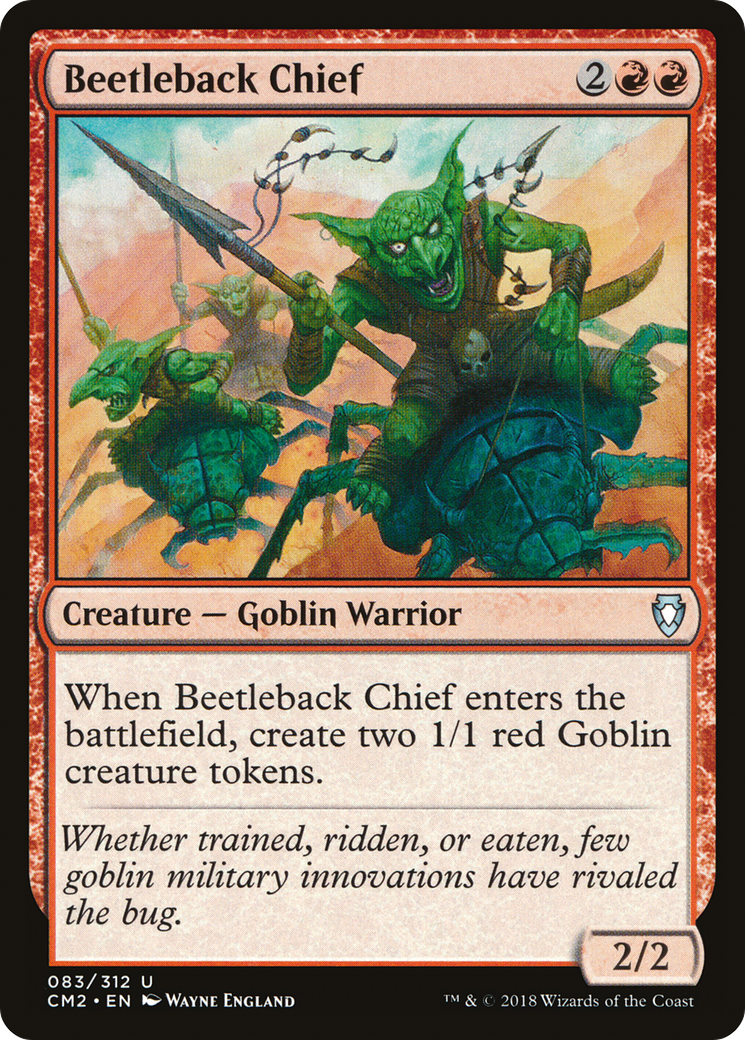 Beetleback Chief (CM2-083) - Commander Anthology Volume II - Premium MTG Single from Wizards of the Coast - Just $0.08! Shop now at Game Crave Tournament Store