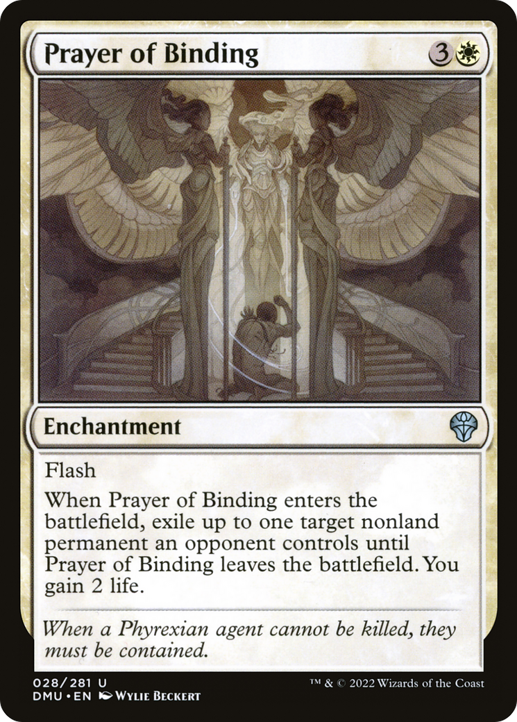 Prayer of Binding (DMU-028) - Dominaria United Foil - Premium MTG Single from Wizards of the Coast - Just $0.08! Shop now at Game Crave Tournament Store