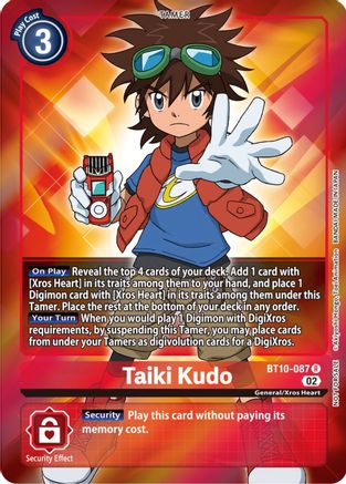 Taiki Kudo (Box Topper) (BT10-087) - Xros Encounter Foil - Premium Digimon Single from Bandai - Just $6.19! Shop now at Game Crave Tournament Store