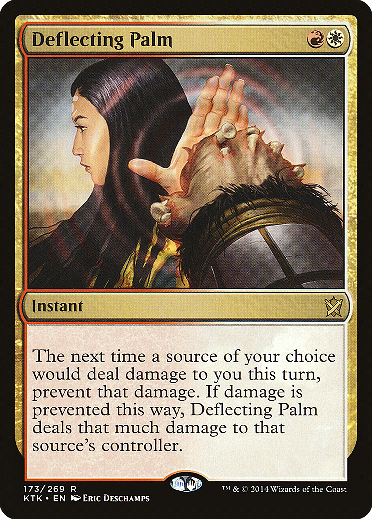 Deflecting Palm (KTK-173) - Khans of Tarkir - Premium MTG Single from Wizards of the Coast - Just $0.30! Shop now at Game Crave Tournament Store