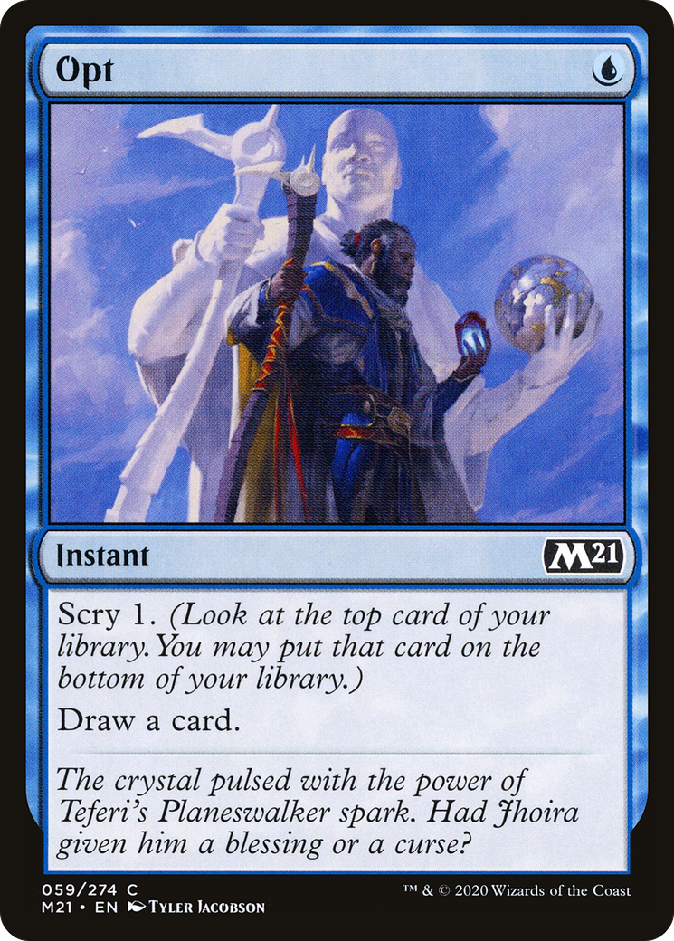 Opt (M21-059) - Core Set 2021 Foil - Premium MTG Single from Wizards of the Coast - Just $0.09! Shop now at Game Crave Tournament Store
