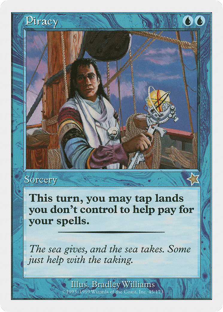 Piracy (S99-045) - Starter 1999 - Premium MTG Single from Wizards of the Coast - Just $8.24! Shop now at Game Crave Tournament Store