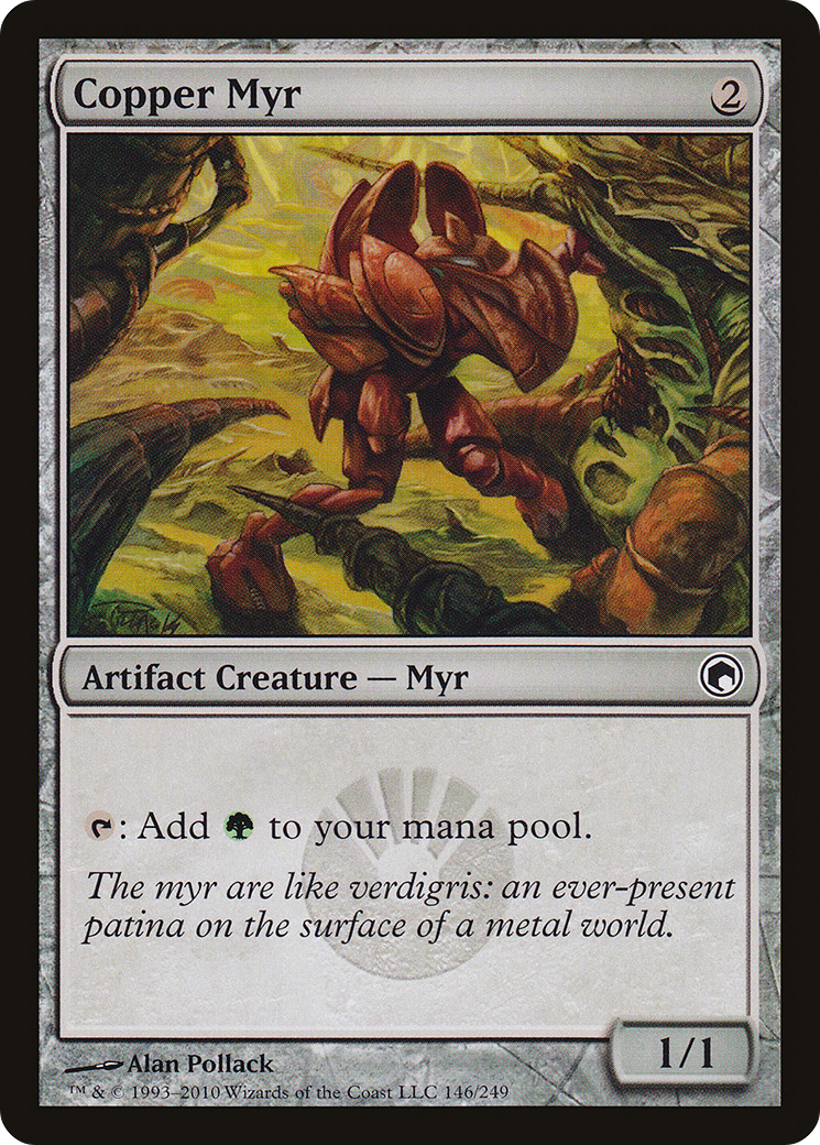 Copper Myr (SOM-146) - Scars of Mirrodin Foil - Premium MTG Single from Wizards of the Coast - Just $0.96! Shop now at Game Crave Tournament Store