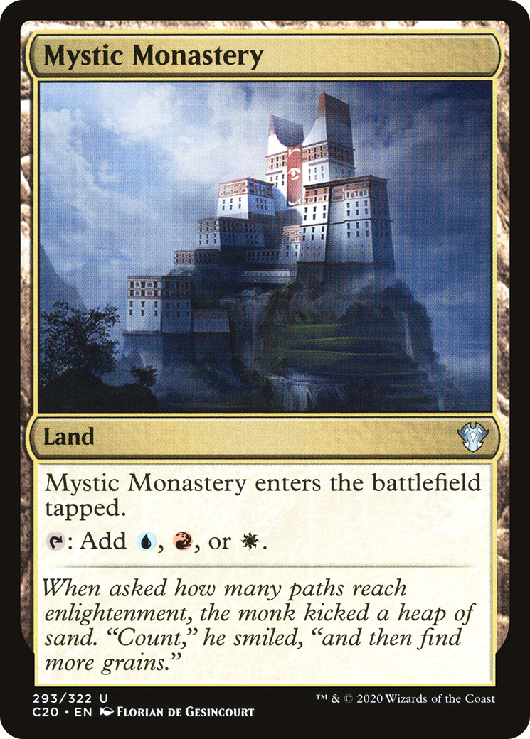 Mystic Monastery (C20-293) - Commander 2020 - Premium MTG Single from Wizards of the Coast - Just $0.08! Shop now at Game Crave Tournament Store