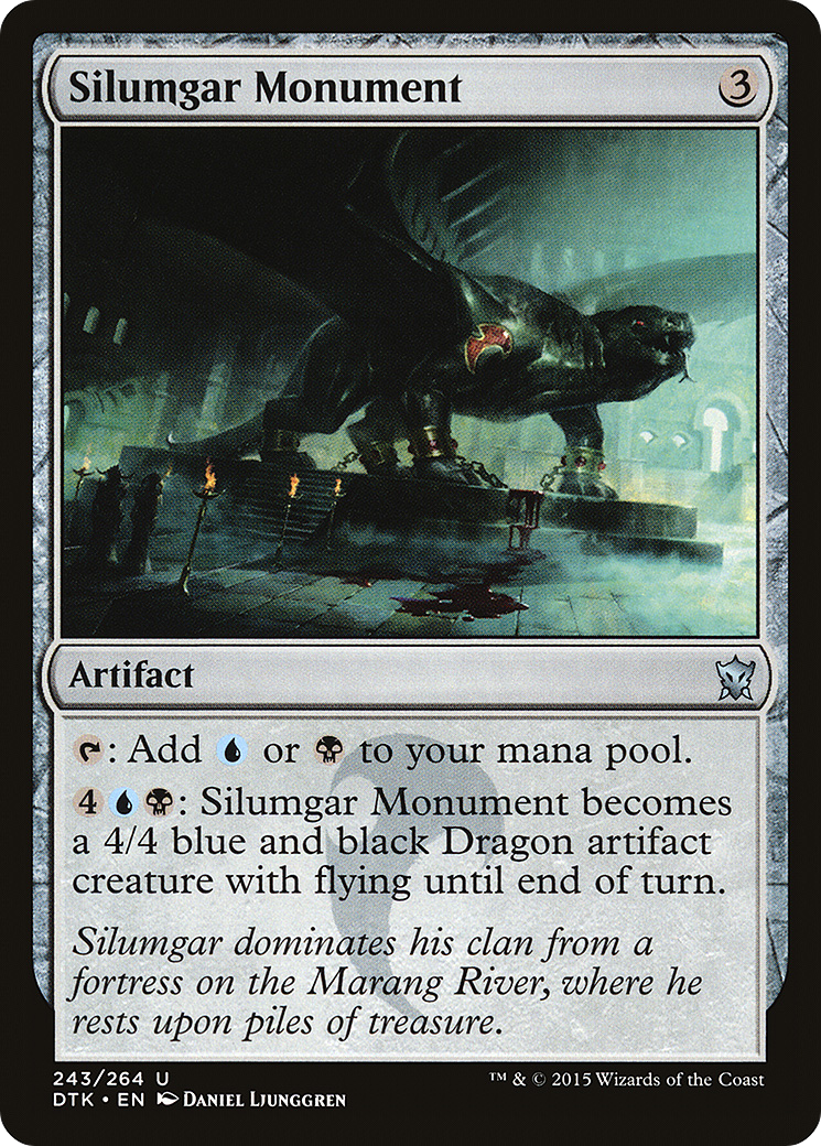 Silumgar Monument (DTK-243) - Dragons of Tarkir - Premium MTG Single from Wizards of the Coast - Just $0.08! Shop now at Game Crave Tournament Store