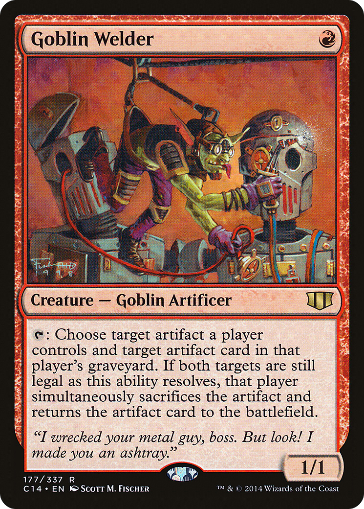 Goblin Welder (C14-177) - Commander 2014 - Premium MTG Single from Wizards of the Coast - Just $3.31! Shop now at Game Crave Tournament Store