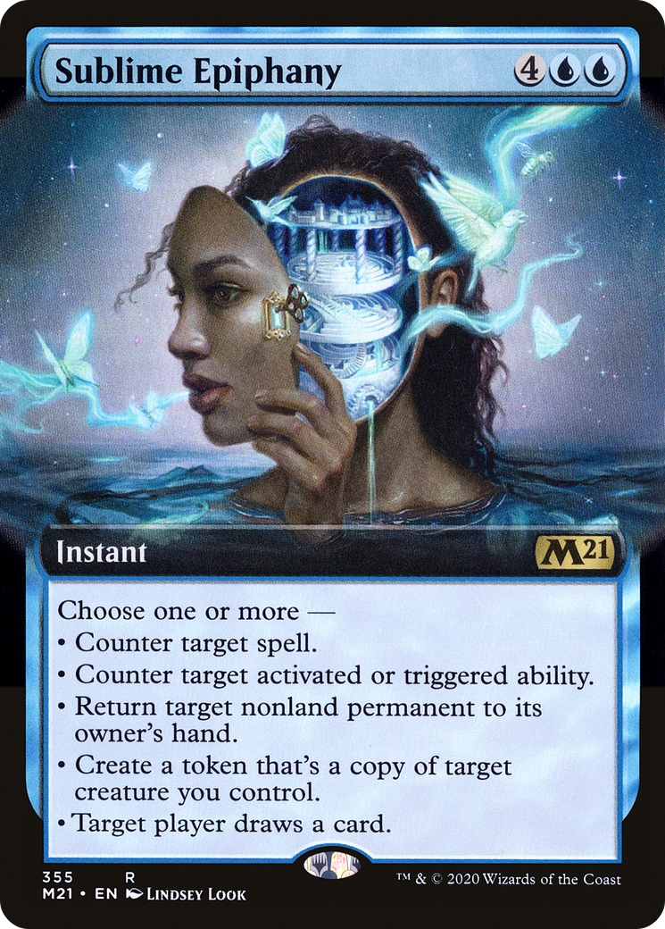Sublime Epiphany (M21-355) - Core Set 2021: (Extended Art) Foil - Premium MTG Single from Wizards of the Coast - Just $1.13! Shop now at Game Crave Tournament Store
