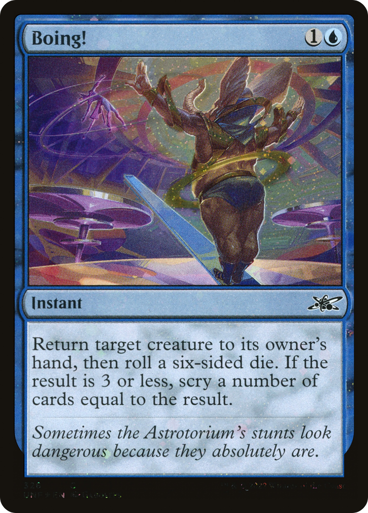 Boing! (UNF-326) - Unfinity Foil - Premium MTG Single from Wizards of the Coast - Just $0.22! Shop now at Game Crave Tournament Store