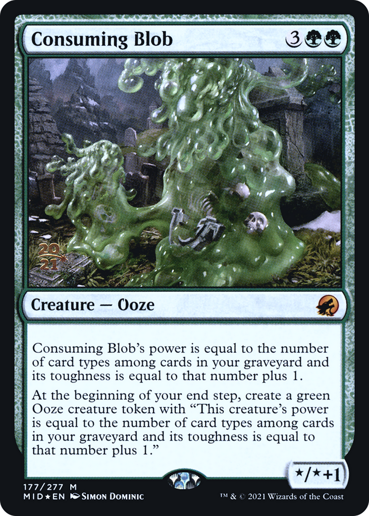 Consuming Blob (PMID-177S) - Innistrad: Midnight Hunt Promos Foil - Premium MTG Single from Wizards of the Coast - Just $0.39! Shop now at Game Crave Tournament Store
