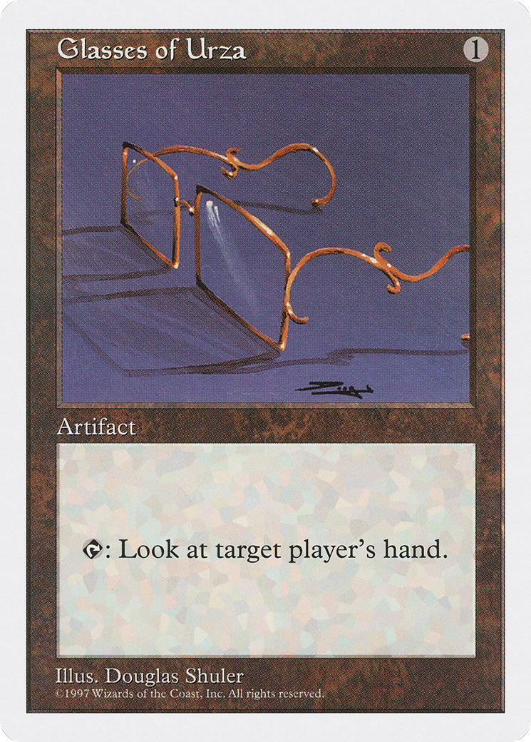 Glasses of Urza (5ED-374) - Fifth Edition - Premium MTG Single from Wizards of the Coast - Just $0.13! Shop now at Game Crave Tournament Store