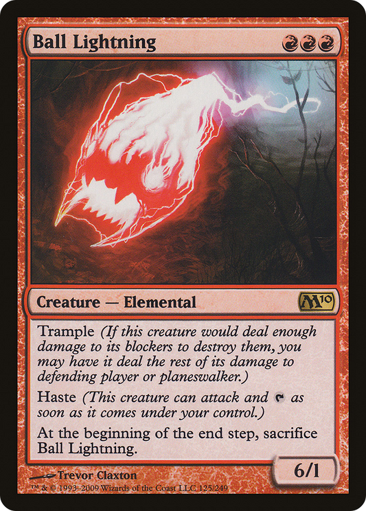 Ball Lightning (M10-125) - Magic 2010 Foil - Premium MTG Single from Wizards of the Coast - Just $1.64! Shop now at Game Crave Tournament Store