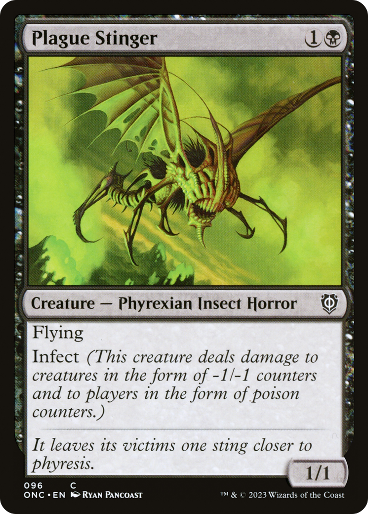 Plague Stinger (ONC-096) - Phyrexia: All Will Be One Commander - Premium MTG Single from Wizards of the Coast - Just $0.47! Shop now at Game Crave Tournament Store