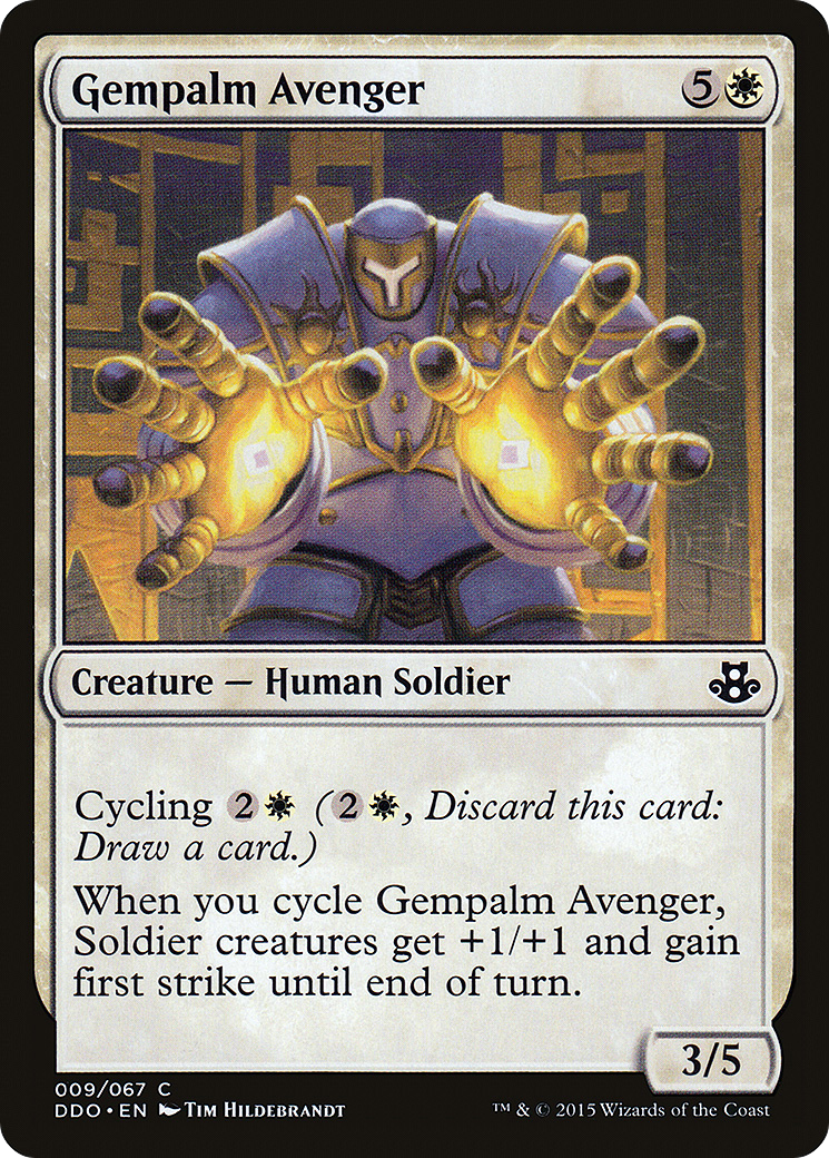 Gempalm Avenger (DDO-009) - Duel Decks: Elspeth vs. Kiora - Premium MTG Single from Wizards of the Coast - Just $0.08! Shop now at Game Crave Tournament Store