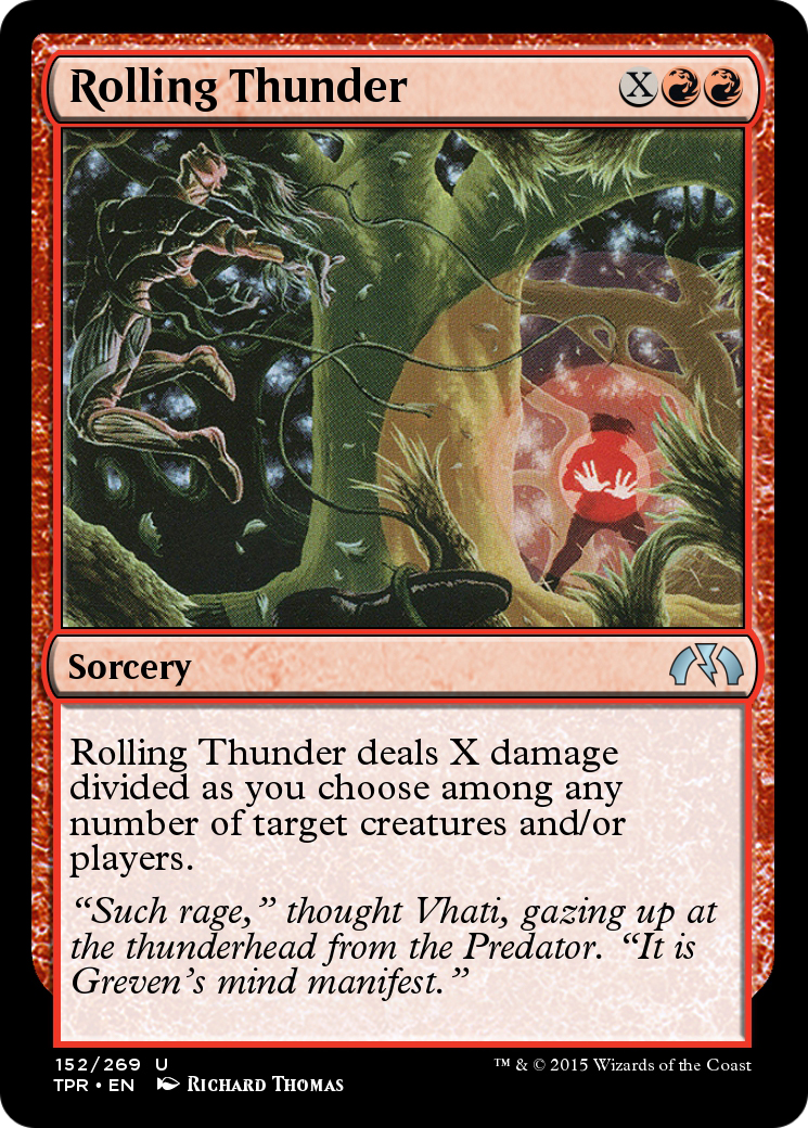 Rolling Thunder (TPR-152) - Tempest Remastered - Premium MTG Single from Wizards of the Coast - Just $0! Shop now at Game Crave Tournament Store