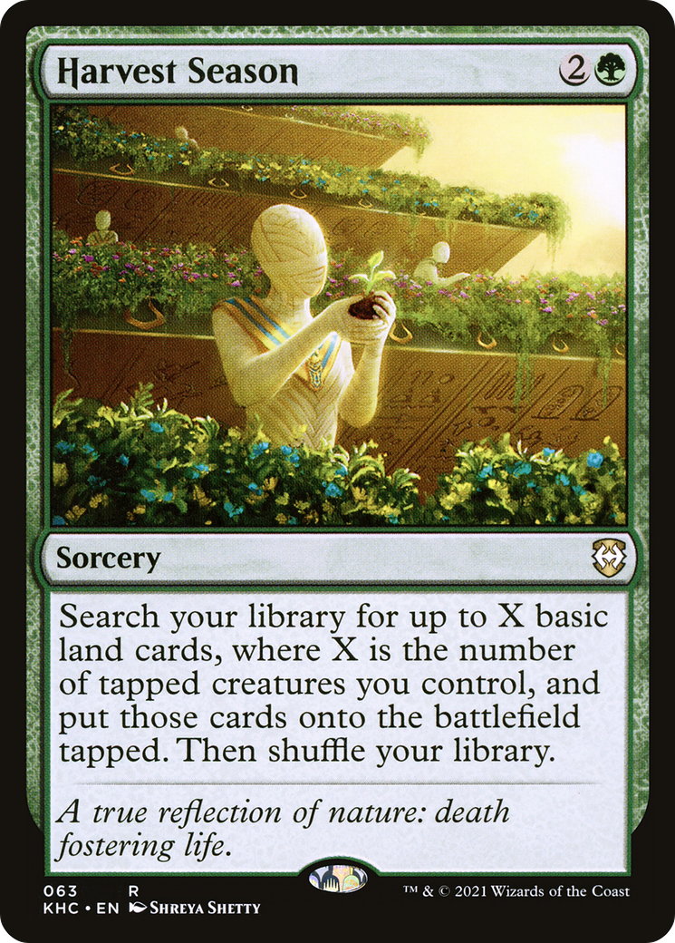 Harvest Season (KHC-063) - Kaldheim Commander - Premium MTG Single from Wizards of the Coast - Just $0.33! Shop now at Game Crave Tournament Store