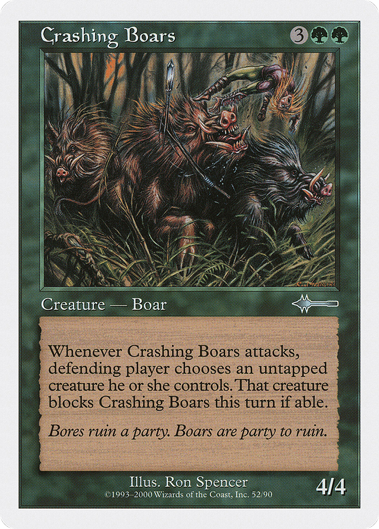 Crashing Boars (BTD-052) - Beatdown Box Set - Premium MTG Single from Wizards of the Coast - Just $0.08! Shop now at Game Crave Tournament Store