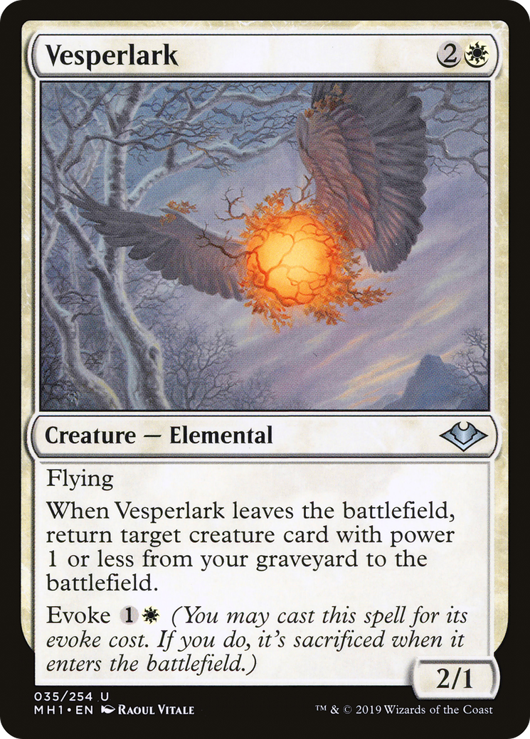 Vesperlark (MH1-035) - Modern Horizons - Premium MTG Single from Wizards of the Coast - Just $0.08! Shop now at Game Crave Tournament Store